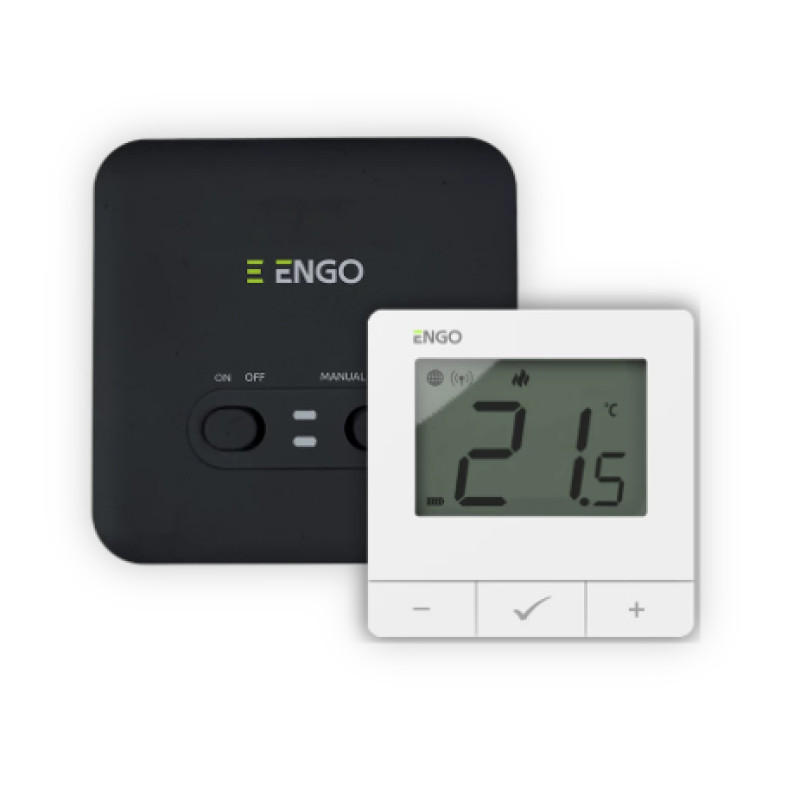 Engo Controls Wi-Fi bezvadu termostats, 230V, E20i-W, white