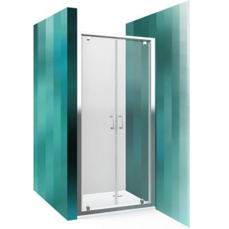 Roth dušas durvis LLDO2, 900 mm, h=1900, briliants/caurspīdīgs stikls