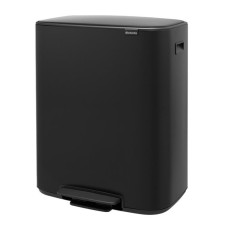 Brabantia atkritumu tvertne ar pedāli Bo, 60l, matēta melna