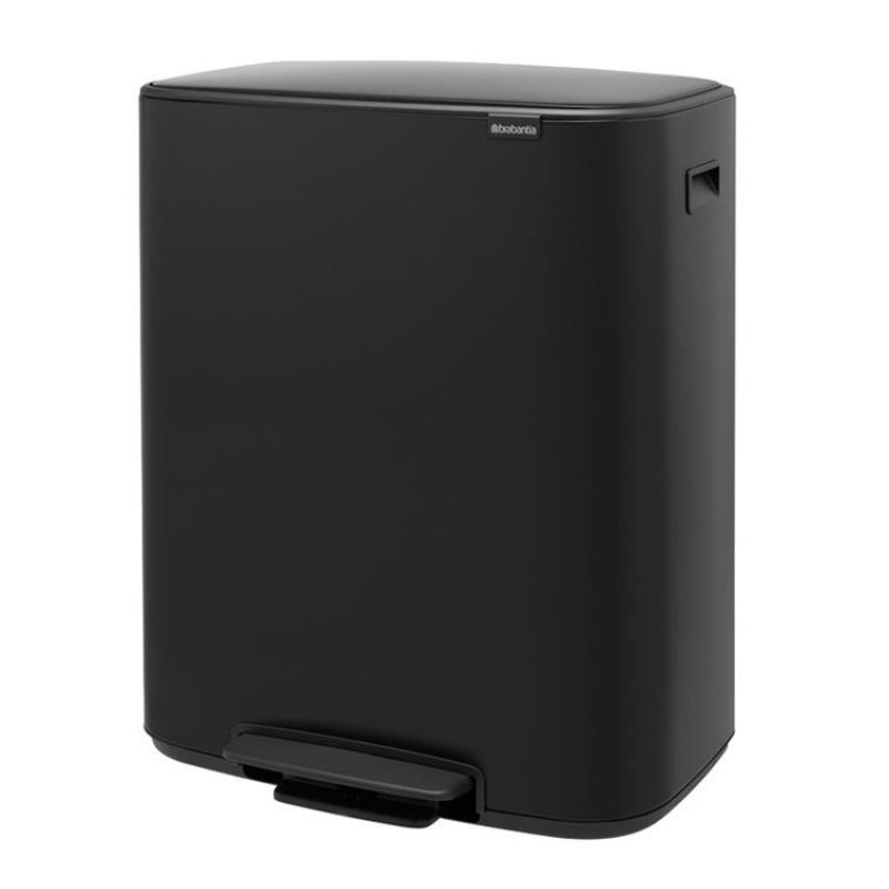 Brabantia atkritumu tvertne ar pedāli Bo, 60l, matēta melna