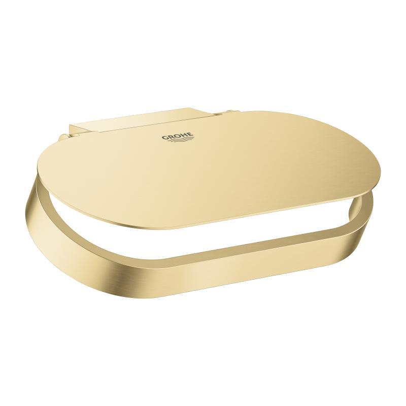 Grohe tualetes papīra turētājs ar vāciņu Selection, brushed cool sunrise