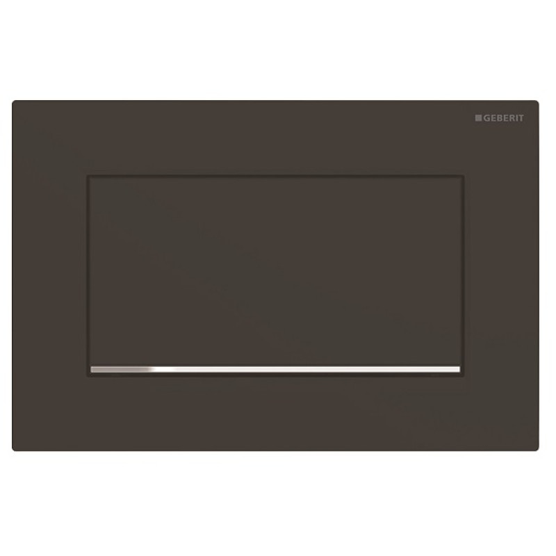 Geberit taustiņš Sigma30, 246x164 mm, matēts melns ar easy-to-clean pārklājumu / hroms