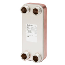 Danfoss mikroplākšņu siltummainis, XB12L-1, plākšņu skaits: 70, CU+