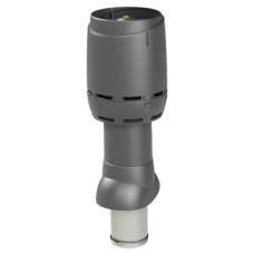 Vilpe ventilācijas izvads Flow 125P/IS/500, antracīta krāsas