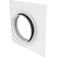 Europlast metāla ventilācijas adapteris, Ø160mm, ar gumiju, balts