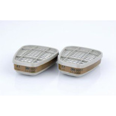 3M Gāzu/tvaiku filtru pāris 6051 A1 3M - gab.