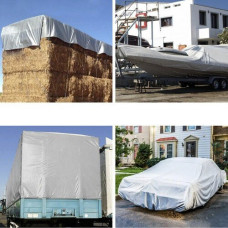 Tents – pārklājs 3 × 5 m, sudraba (120 g/m²) / gab