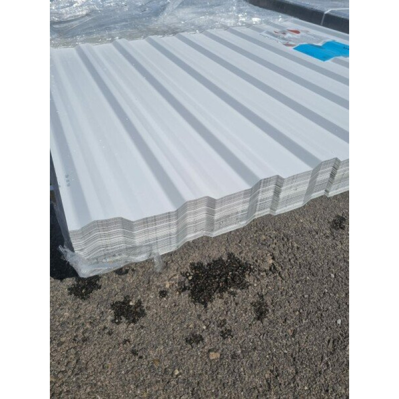 Metāla segums T14 R trapecveida, 0,37mm RAL9010 Balta / m²