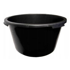 Apaļš plastmasas konteiners 90 litri, melns / gab