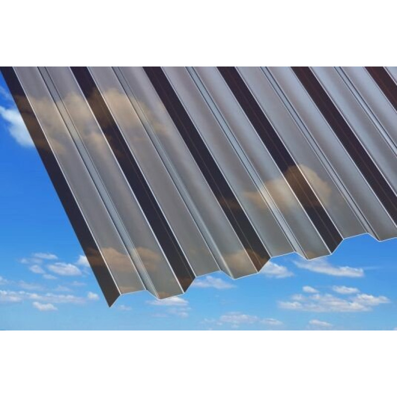 Profilētā polikarbonāta (PC) loksne Trapez, 1040x4000mm bronza / gab