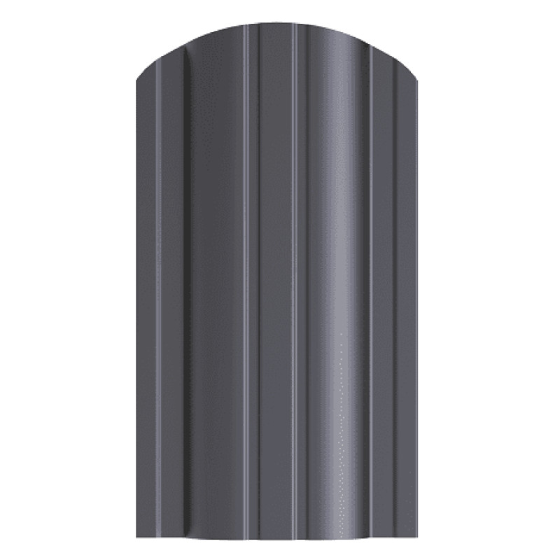 Profilēta metāla žoga štaketas Polo PMx2 RAL7016 (Antracīta pelēks) 1350mm / gab