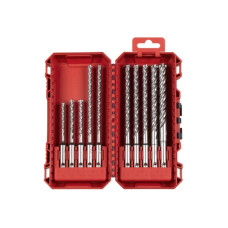 Milwaukee Accessories 10 daļu urbju komplekts MILWAUKEE SDS+ MX4