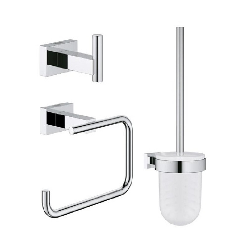 Grohe aksesuāru komplekts Essentials Cube City 3-in-1, hroms