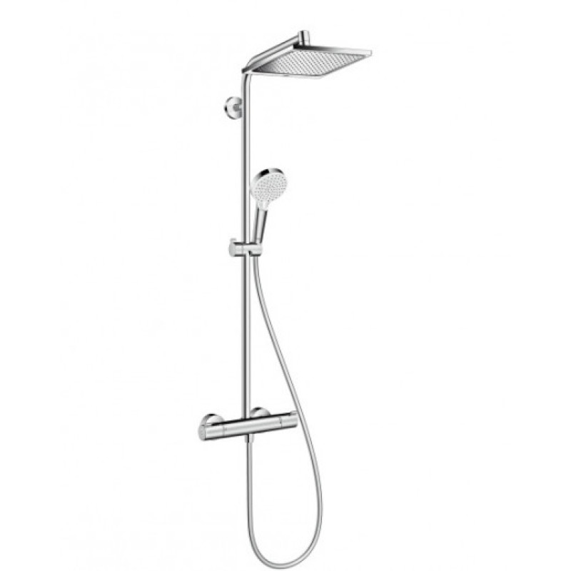 Hansgrohe Crometta E 240 Dušas sistēma ar termostatu, 1 režīms,Crometta Vario, hroms