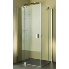 Palme dušas durvis stūrim Valletta XO, 900 mm, h=2000, hroms/caurspīdīgs stikls AS