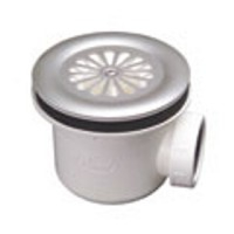 Ravak dušas paliktņa sifons Basic 90, d=90x40 mm, h=84 mm, plastmasa, balts/hroms