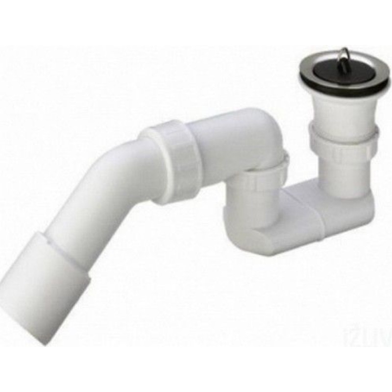 Viega dušas paliktņa sifons, 1½ x 40/50 mm, plastmasa, balts #