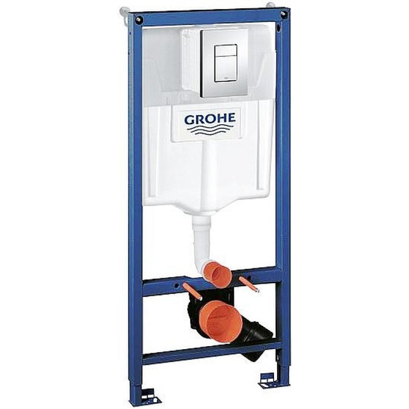 Grohe komplekts - rāmis podam 3-1, taustiņš Skate Cosmo hroms 38732000, stiprinājumi, 500x230 mm, h=1130 m