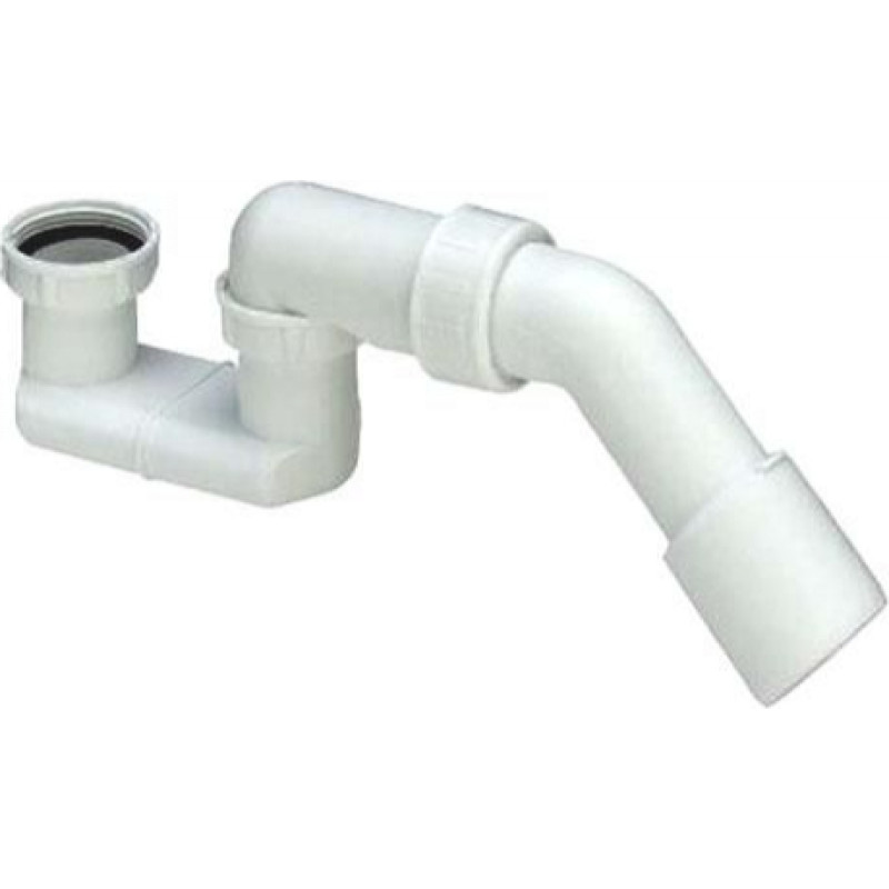 Viega dušas paliktņa sifons bez izplūdes, 1½ x 40/50 mm, plastmasa, balts