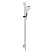 Hansgrohe Crometta 100 Dušas komplekts, 1 režīms, 65cm stienis, balts/hroms