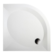 PAA dušas paliktnis Art, 900x900 mm, r=500, ar paneli, balts