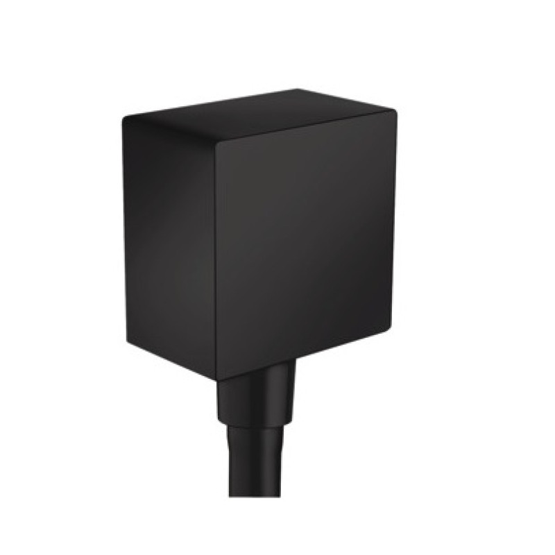 Hansgrohe FixFit Square Dušas izvads ar ventīli, matēts melns