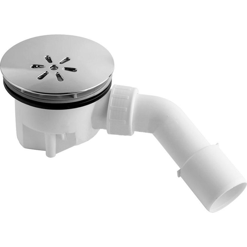 Viega dušas paliktņa sifons Tempoplex, d=90x40/50 mm, plastmasa, balts/hroms