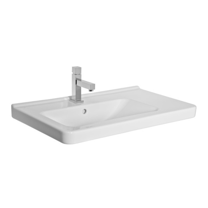 Jika izlietne Cubito, 750x450 mm, bļoda kreisā pusē, balta