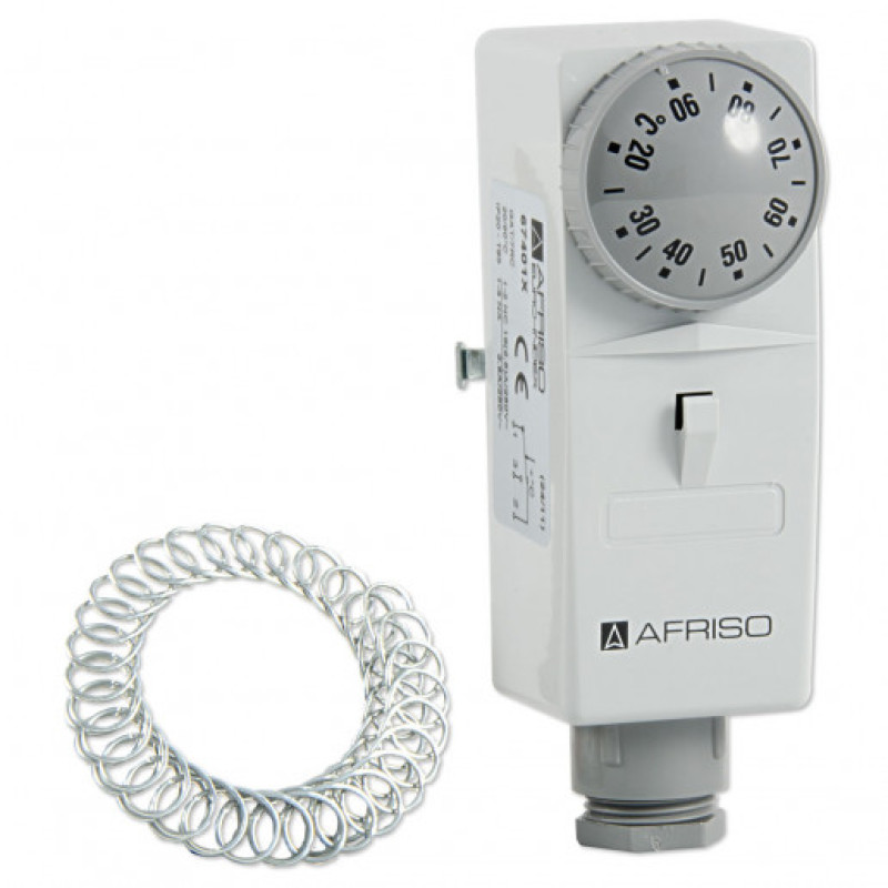 Afriso termoregulators, uzliekams, GAT/7RC-90°C #