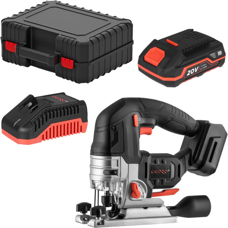 Dnipro-M Akumulatora figūrzāģis 20V 1x2.0Ah, bezoglīšu DJS-200BC-120S Ultra DNIPRO-M