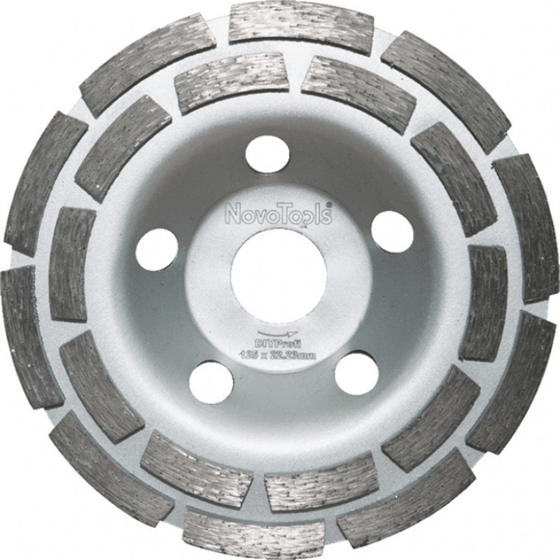 Novoabrasive Dimanta slīpdisks 125x22.23mm 2-Row NOVOABRASIVE