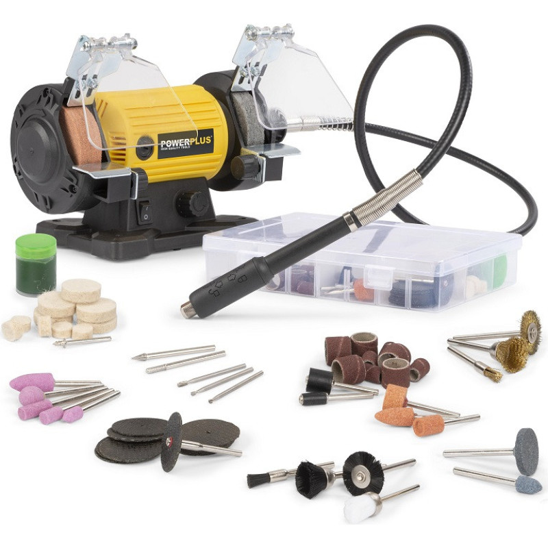 Powerplus Divu ripu slīpmašīna 120W Ø75mm POWX1280 POWERPLUS