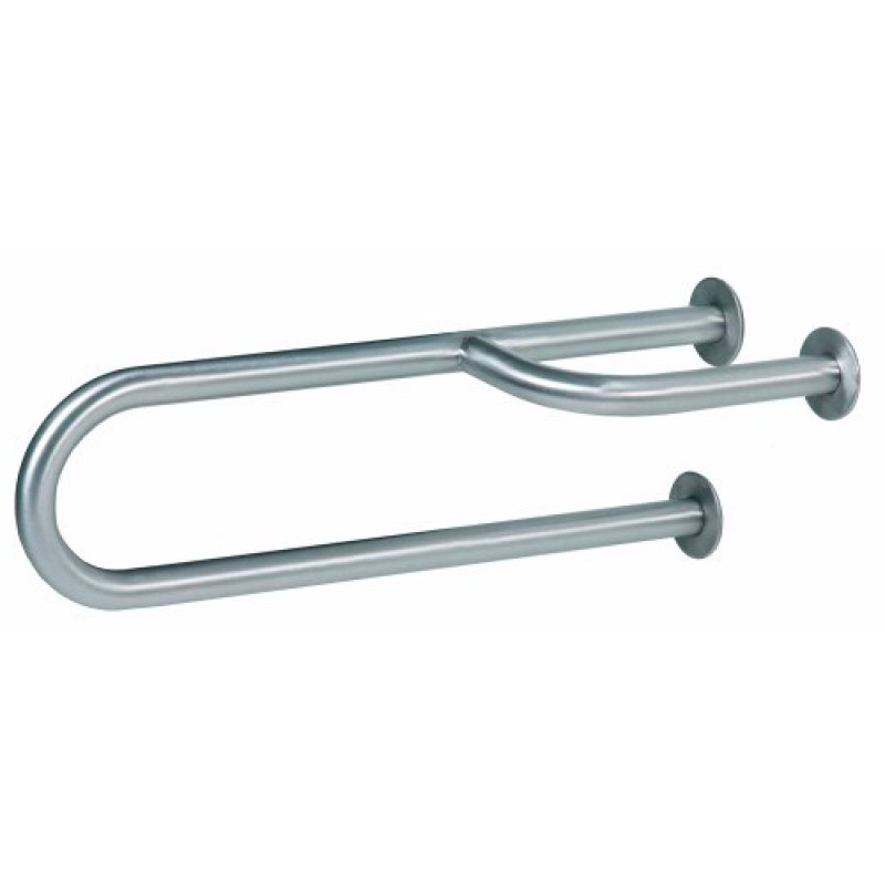 Mediclinics atbalsta rokturis Medinox, 615 mm, kreisā puse, matēts nerūsējošais tērauds AISI 304