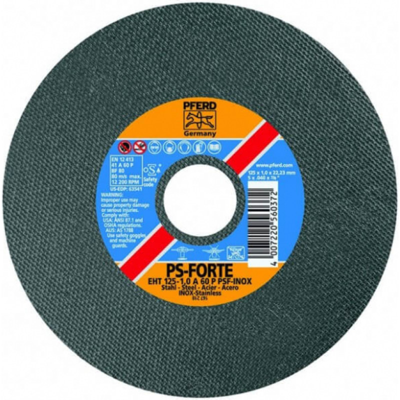 Pferd Nerūsējošā tērauda griešanas disks PFERD EHT 150x1,6mm A46 P PSF-INOX