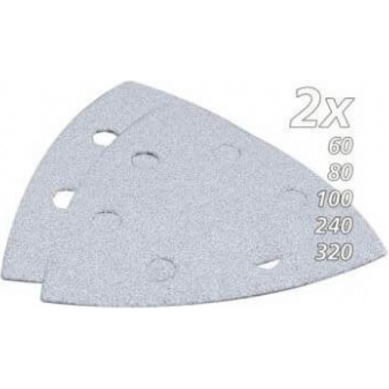 Makita Accessories Trijstūra formas slīpēšanas papīra komplekts krāsām (10 gab.) MAKITA B-21674