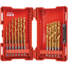 Milwaukee Accessories 19 daļu metāla urbju komplekts MILWAUKEE Shockwave HSS-G TIN