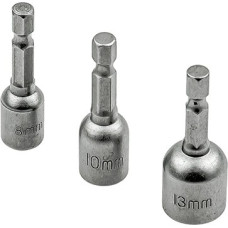 Faster Tools Uzgalis - muciņa 8, 10, 13mm, magnētisks, komplekts (3gab.)