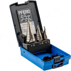 Pferd 3 daļu pakāpjurbju komplekts PFERD STB HSS 3