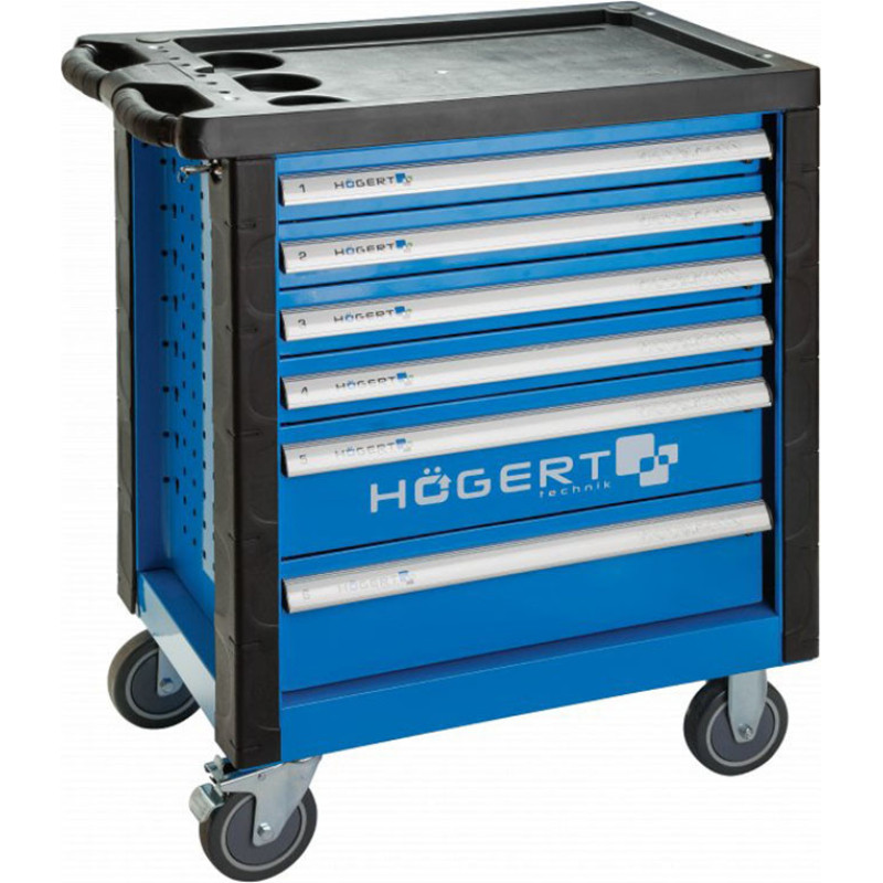 Hogert Servisa instrumentu skapis, 6 atvilktnes (171gab.) HT7G052 HOGERT