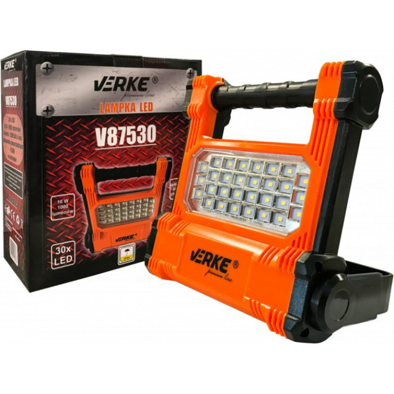 Verke Darbnīcas lampa 10W 30 SMD LED diodes, lādējama VERKE