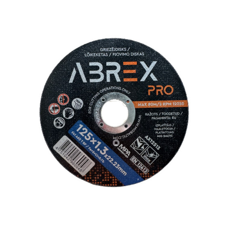 Abrex Griezējdisks 41 125x1.3x22.23mm ABREX