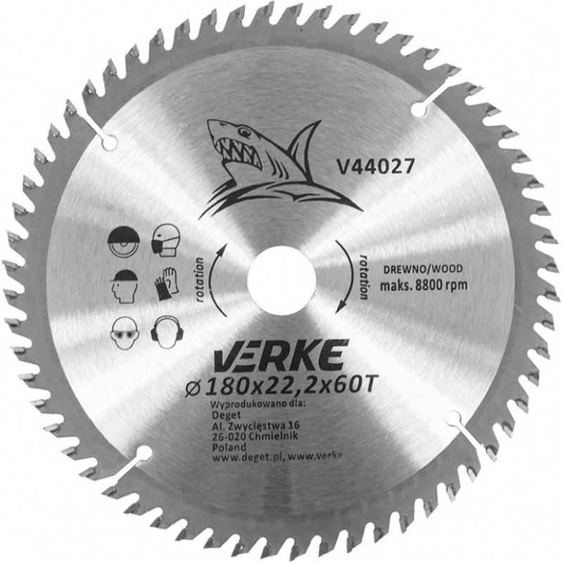 Verke Zāģa ripa kokam 180x22.2x60z VERKE