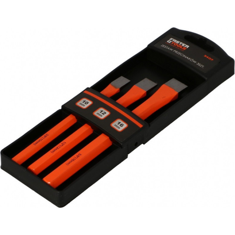 Faster Tools Cirtņi 10x140, 12x150, 16x170mm - komplekts (3gab.) FASTER TOOLS