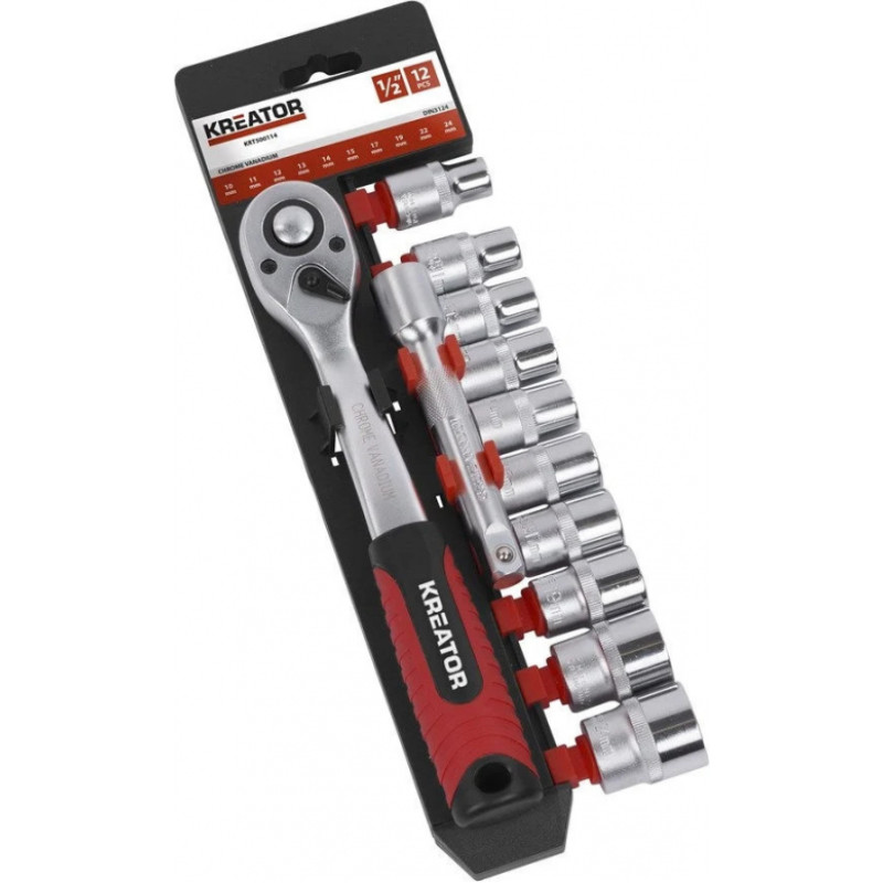 Kreator Instrumentu komplekts 1/2'' 10-24mm (12gab.) KRT500114 KREATOR