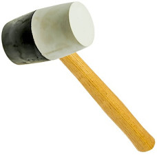 Faster Tools Gumijas āmurs 710g (melns/balts), koka kāts