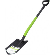 Faster Tools Lāpsta asā, metāla kāts, gumijota satvere FORESTER