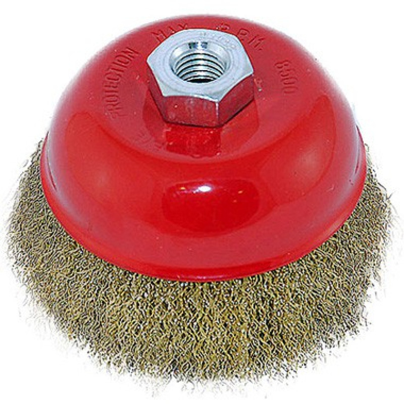 Faster Tools Koniskā birste ar skrūvi M14, 75mm misiņa sari