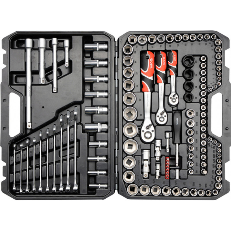 Yato Instrumentu komplekts 1/4'', 1/2'', 3/8'' (120gab.) YATO