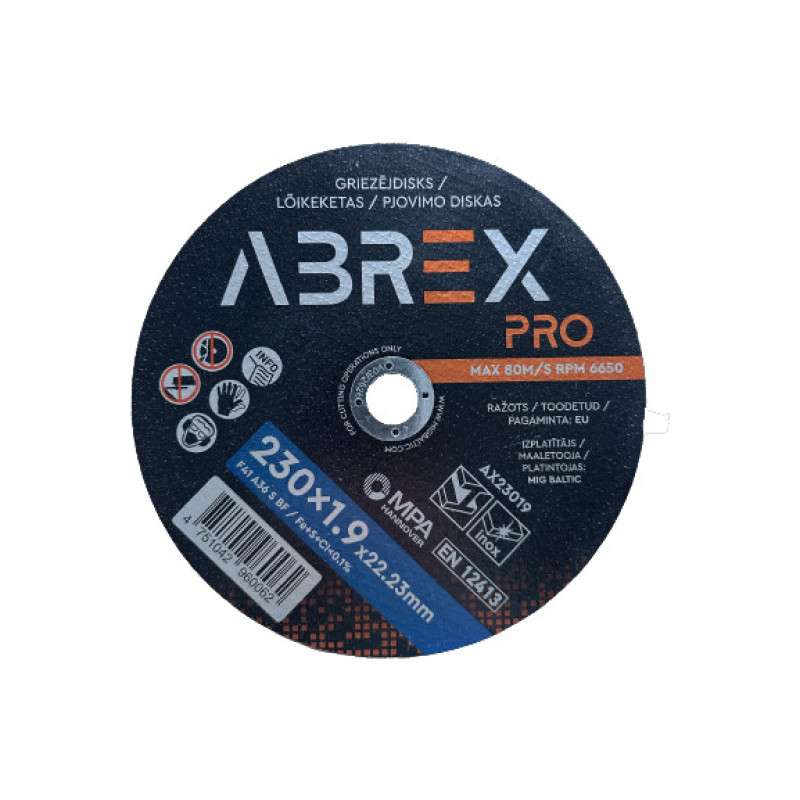Abrex Griezējdisks 41 230x1.9x22.23mm ABREX