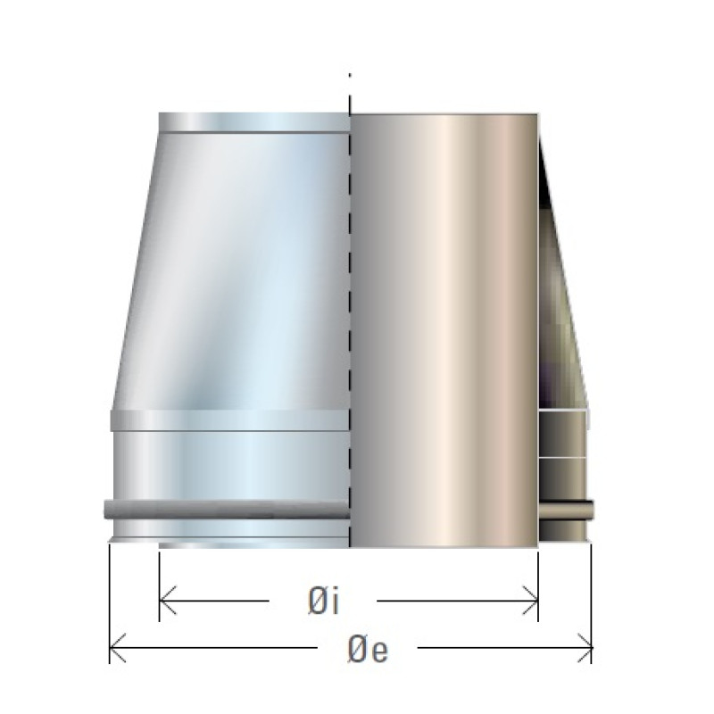 Cordivari Izol. dūmvada nobeigums/konuss, D130